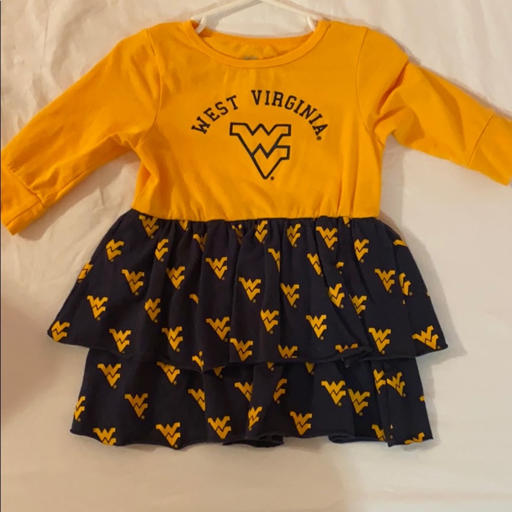 WVU 3/4 sleeve dress 12-18 months